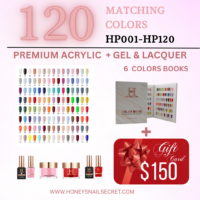 Full Line 4 In 1 Premium Acrylic + Gel & Lacquer 120 Colors ( Hp001 Hp120)